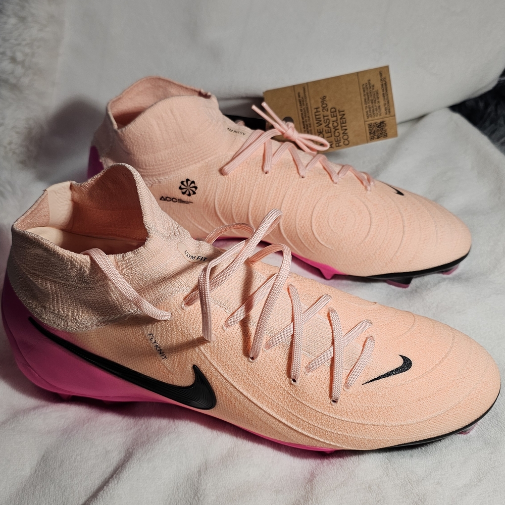 Nike Phantom Luna 2 Pro FG Soccer Cleats Pink Black FJ2575-800 Men’s Size 9.5